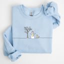  Snowman, Dog, Christmas, Winter, Santa, Xmas, Snow Graphic For Winter Holidays Sweatshirt