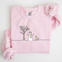  Snowman, Dog, Christmas, Winter, Santa, Xmas, Snow Graphic For Winter Holidays Sweatshirt