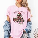 XXXL Blossom Light Pink Sorry Santa I've Been Feral Raccoon Christmas Presents For The Naughty List And Holiday Mischief Comfort Colors Tee