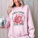 Sorta Merry, Sorta Feral Raccoon Christmas Whimsical Humor and Mischief Sweatshirt