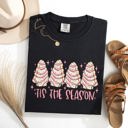  Tis The Season Pink Christmas Cakes Cute Treat Winter Santa Xmas Comfort Colors Tee