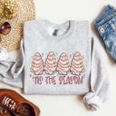 Small Ash Light Gray Tis The Season Christmas Cakes Santa Xmas Winter Holiday Cheer And Treats Sweatshirt