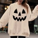  Jack-O-Lantern Pumpkin Halloween Spooky Trick Or Treat Witch Costume Festive Holiday Night Spookiness Sweatshirt