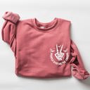  People Give Me The Creeps Pocket Print Skeleton Bats Witch Halloween Spooky Sweatshirt