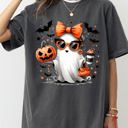 XXL Pepper Dark Gray Fancy Coffee Lover Ghost Pumpkin Vintage Western Witch Aesthetic Meme Halloween Costume Comfort Colors Tee