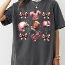 Large Pepper Dark Gray Football Icons Bow Ribbon Skeleton Ghost Vintage Western Witch Halloween Costume Comfort Colors Tee