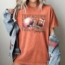 Medium Yam Touchdown Football Skeleton Ghost Vintage Western Witch Aesthetic Meme Halloween Costume Comfort Colors Tee