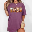 XXL Berry Red Coffee Lover Pumpkin Spice Fall Western Witch Halloween Costume Comfort Colors Tee
