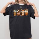 XXXL Black Coffee Lover Pumpkin Spice Fall Western Witch Halloween Costume Comfort Colors Tee