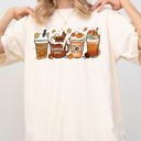 XXL Ivory Cream Coffee Lover Pumpkin Spice Fall Western Witch Halloween Costume Comfort Colors Tee