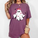 XXXL Berry Red Bootiful Ghost Coquette Bow Vintage Western Witch Aesthetic Meme Halloween Costume Comfort Colors Tee