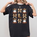 XXXL Black Cowboy Ghost Bow Ribbon Western Witch Aesthetic Meme Halloween Costume Comfort Colors Tee