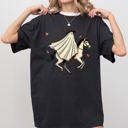 XL Black Cowboy Ghost Riding Horse Western Witch Halloween Costume Meme Aesthetic Comfort Colors Tee