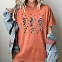  Dancing Cowboy Skeletons Western Witch Halloween Costume Inspired Design Comfort Colors Tee