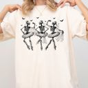  Dancing Skeletons Bride Western Witch Meme Halloween Costume Graphic Comfort Colors Tee