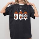 Medium Black Cute Coffee Lover Ghosts Western Witch Aesthetic Meme Halloween Costume Comfort Colors Tee