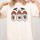 XXL Ivory Cream Cute Coffee Lover Ghosts Western Witch Aesthetic Meme Halloween Costume Comfort Colors Tee