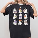 XXL Black Book Lover Ghosts Reading Western Witch Meme Halloween Costume Comfort Colors Tee