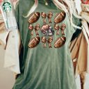 XXXL Moss Dark Green Football Bow Western Witch Meme Halloween Costume Design Collection Comfort Colors Tee