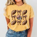 XL Mustard Football Bow Western Witch Meme Halloween Costume Design Collection Comfort Colors Tee