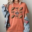 Large Yam Football Bow Western Witch Meme Halloween Costume Design Collection Comfort Colors Tee