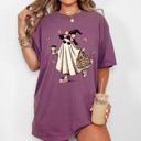 Small Berry Red Fancy Ghost Coffee Western Witch Aesthetic Meme Halloween Costume Comfort Colors Tee