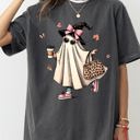 XL Pepper Dark Gray Fancy Ghost Coffee Western Witch Aesthetic Meme Halloween Costume Comfort Colors Tee