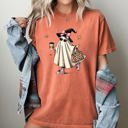 Large Yam Fancy Ghost Coffee Western Witch Aesthetic Meme Halloween Costume Comfort Colors Tee