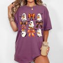 XXL Berry Red Cute Ghosts Book Lover Western Witch Halloween Costume Aesthetic Meme Comfort Colors Tee