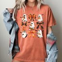Large Yam Cute Ghosts Book Lover Western Witch Halloween Costume Aesthetic Meme Comfort Colors Tee