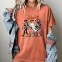  Howdy Ghouls Halloween Cowboy Skeleton Western Witch Meme Costume Inspired Comfort Colors Tee