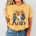  Howdy Ghouls Halloween Cowboy Skeleton Western Witch Meme Costume Inspired Comfort Colors Tee