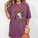 XL Berry Red Howdy Ghouls Halloween Cowboy Skeleton Western Witch Meme Costume Inspired Comfort Colors Tee