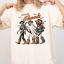 XXL Ivory Cream Howdy Ghouls Halloween Cowboy Skeleton Western Witch Meme Costume Inspired Comfort Colors Tee