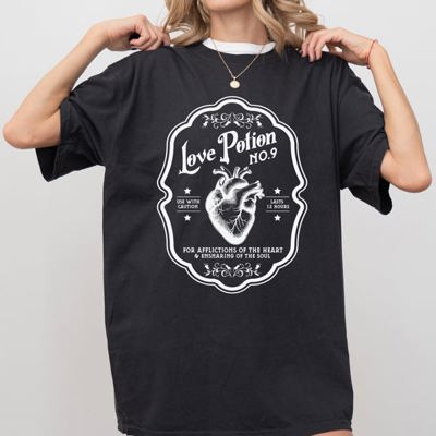 Love Potion Vintage Western Witch Meme Halloween Costume Limited Edition Comfort Colors Tee
