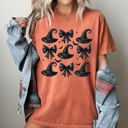 XXL Yam Mini Witch Hats Bows Western Witch Aesthetic Meme Halloween Costume Comfort Colors Tee