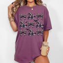  Retro Checkered Bow Coquette Vintage Western Witch Aesthetic Meme Halloween Costume Comfort Colors Tee