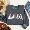 Small Dark Gray Heather Alabama Football Game Day Sweatshirt