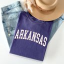 XXL Crimson Red Arkansas Football Game Day Tailgate State Pride Featuring Classic University Heraldry Comfort Colors Tee