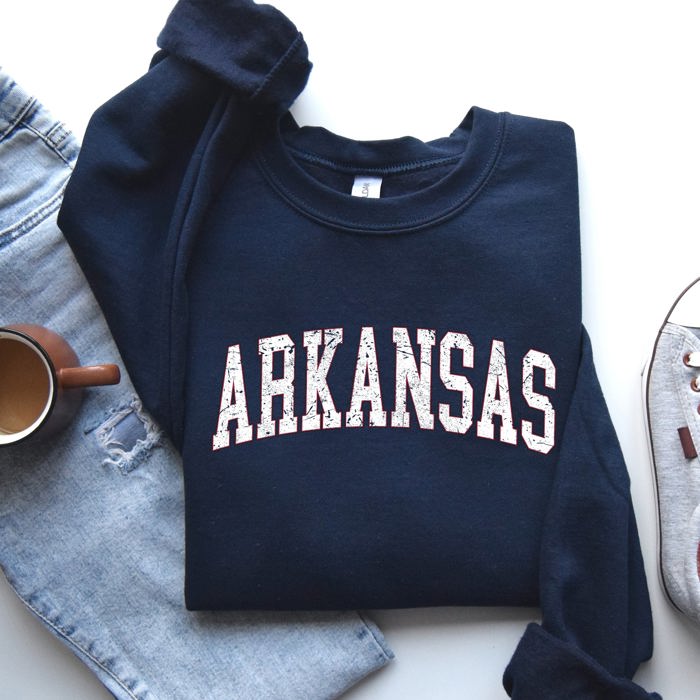Arkansas Football Game Day Tailgate Party University Spirit State Pride Sweatshirt