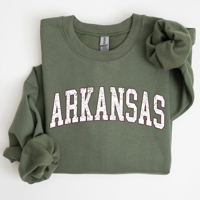 Arkansas Football Game Day Tailgate Party University Spirit State Pride Sweatshirt