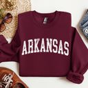 XL Maroon Arkansas Football Game Day Tailgate Party University Spirit State Pride Sweatshirt