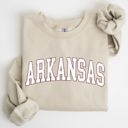 Small Sand Arkansas Football Game Day Tailgate Party University Spirit State Pride Sweatshirt