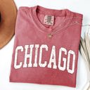 XL Crimson Red Chicago Football Big Game Touchdown Tailgate Party University College Comfort Colors Tee