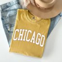 XL Mustard Chicago Football Big Game Touchdown Tailgate Party University College Comfort Colors Tee