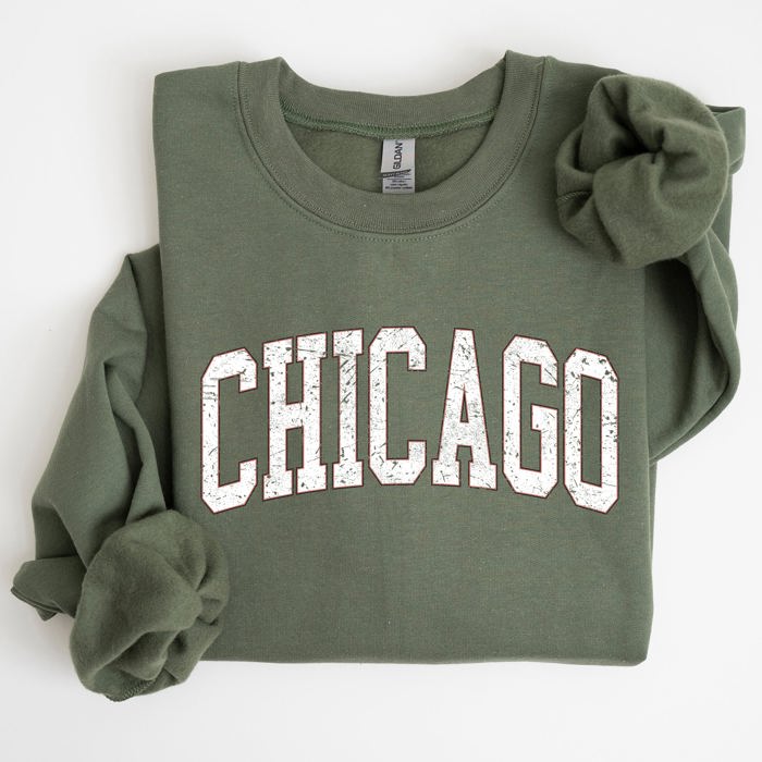 Chicago Football Spirit For Game Day Tailgating At University College Stadium State Pride Sweatshirt