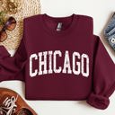 XXL Maroon Chicago Football Spirit For Game Day Tailgating At University College Stadium State Pride Sweatshirt