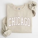 XL Sand Chicago Football Spirit For Game Day Tailgating At University College Stadium State Pride Sweatshirt