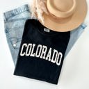 Medium Black Colorado Football Game Day Tailgate University State College Pride Comfort Colors Tee