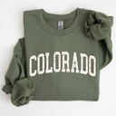 Small Military Green Colorado Football Game Day Big Game Tailgate Party University College State Sweatshirt